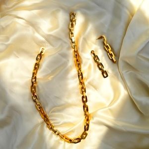 Eddie Borgo Chain Link Necklace Earrings